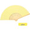 Solid Color Bamboo Folding Fan for DIY Crafts - Children's Kindergarten Material, Customizable with Logo or Text