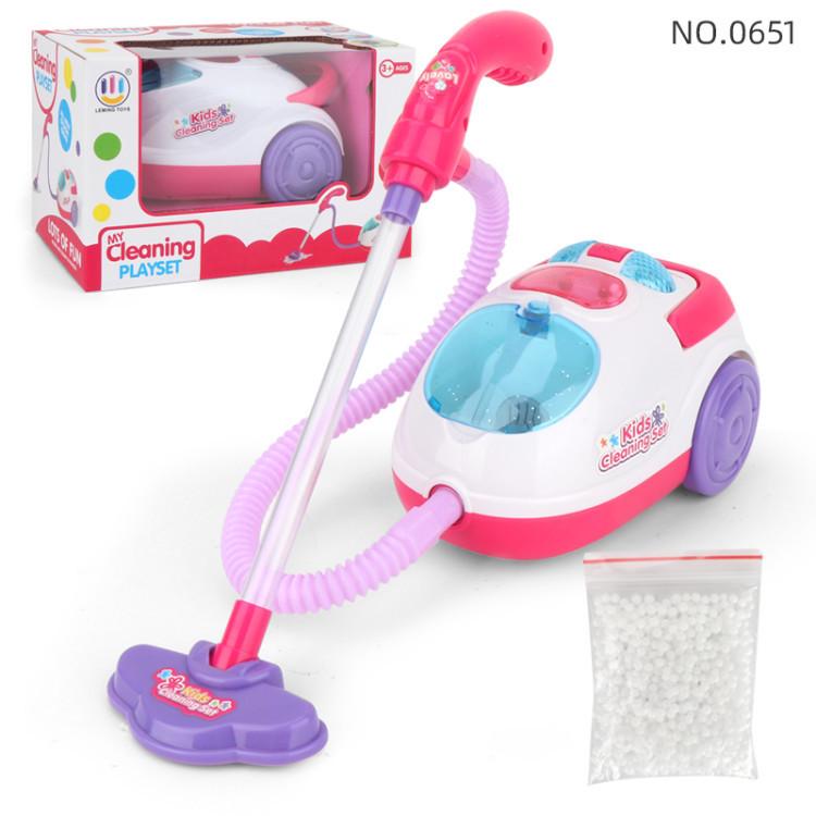 Children's Electric Vacuum Cleaner Toy with Sound and Light Effects