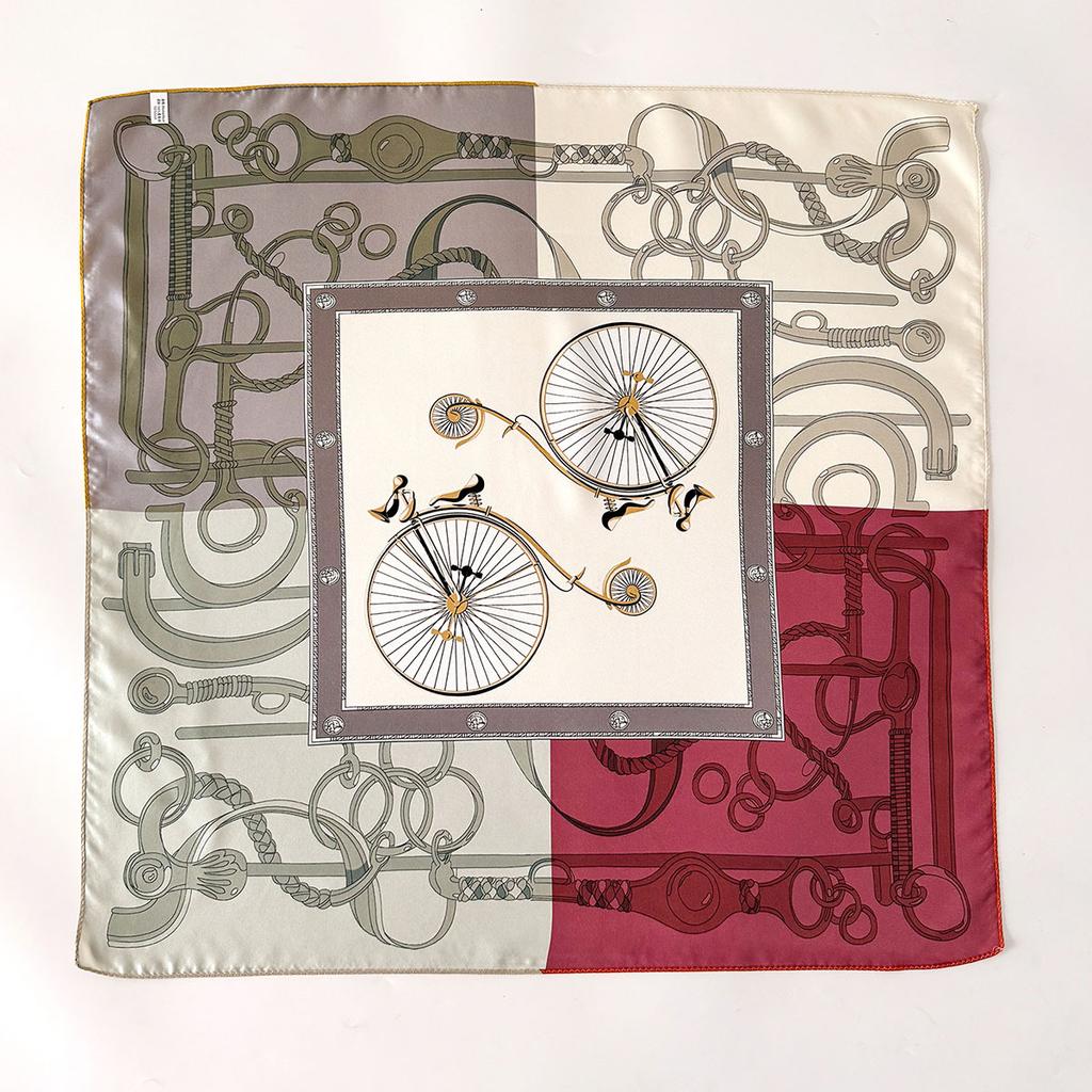 14momme 100 Natural Twill Silk Scarf for Women 65cm Neck Tie Double side Shawl Wrap High Quality Square Hijab Scarves