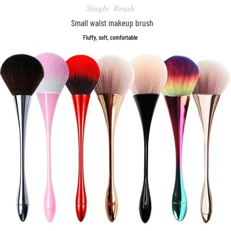 Compact Makeup Brush for Powder, Nail Dusting, Contouring, and Blush Application