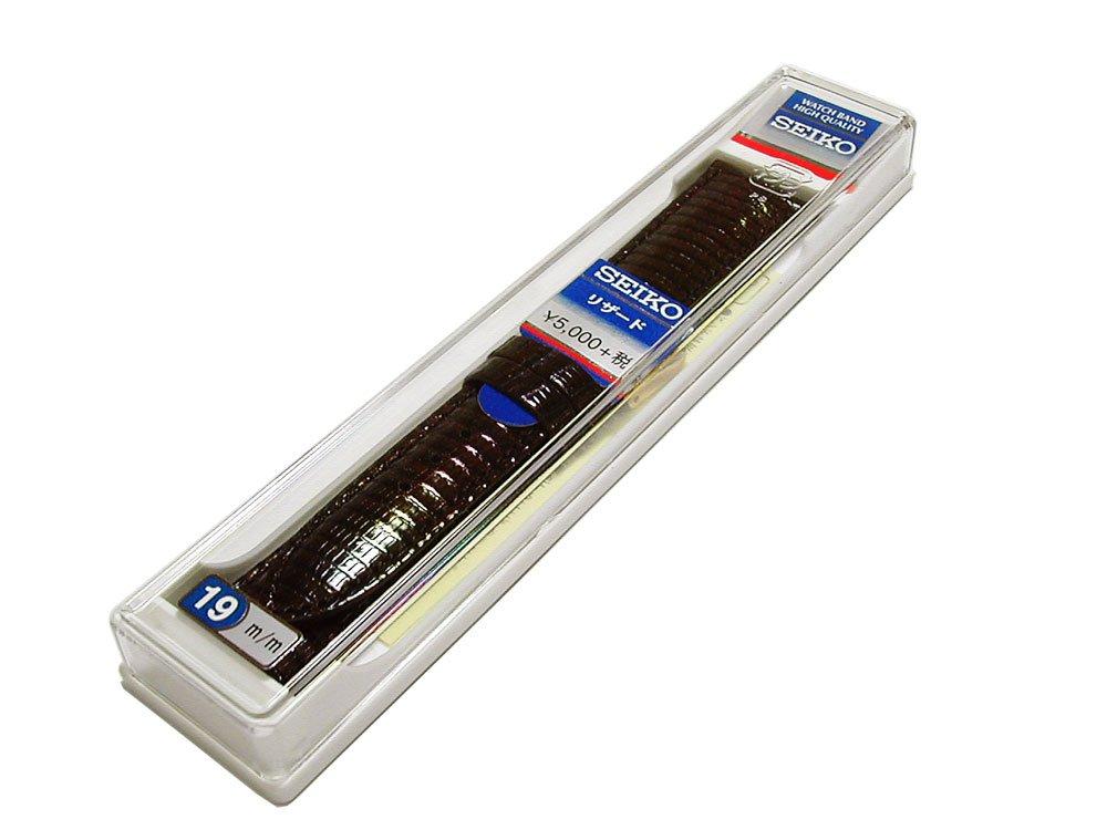 Seiko Replacement Strap Lizard with Stitching DX08 (Genuine) [Men's & Women's Watches]