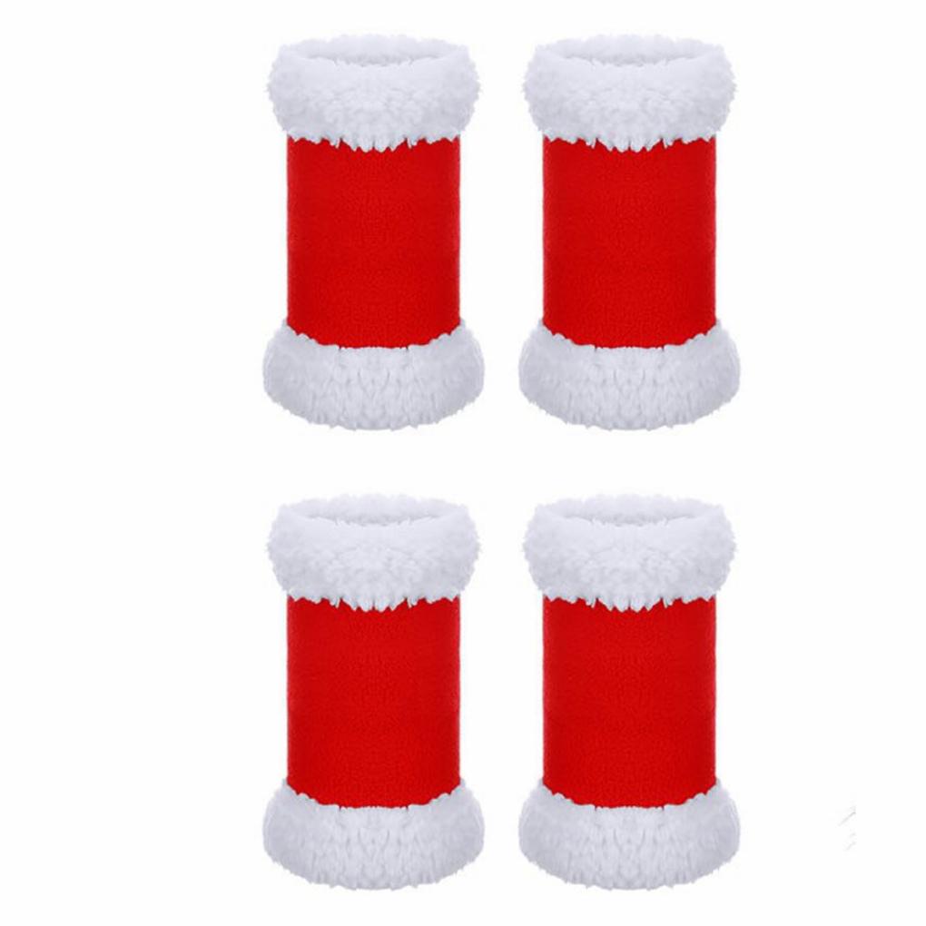 Christmas Horse Party Costume Accessoriesset 5 Pcs Santa Leg Wraps With Faux Fur Trim