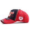 Vintage Embroidery Hip-Hop Alphabet Lettering Baseball Cap New Unisex Sunshade Color Breathable Trendy Fashionable Washed Cotton Sun Hat Streetwear