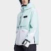 Fila Color Block Technology Hooded Ski Jacket Men Outerwear Eggshell-Green A11M346911F-TQ