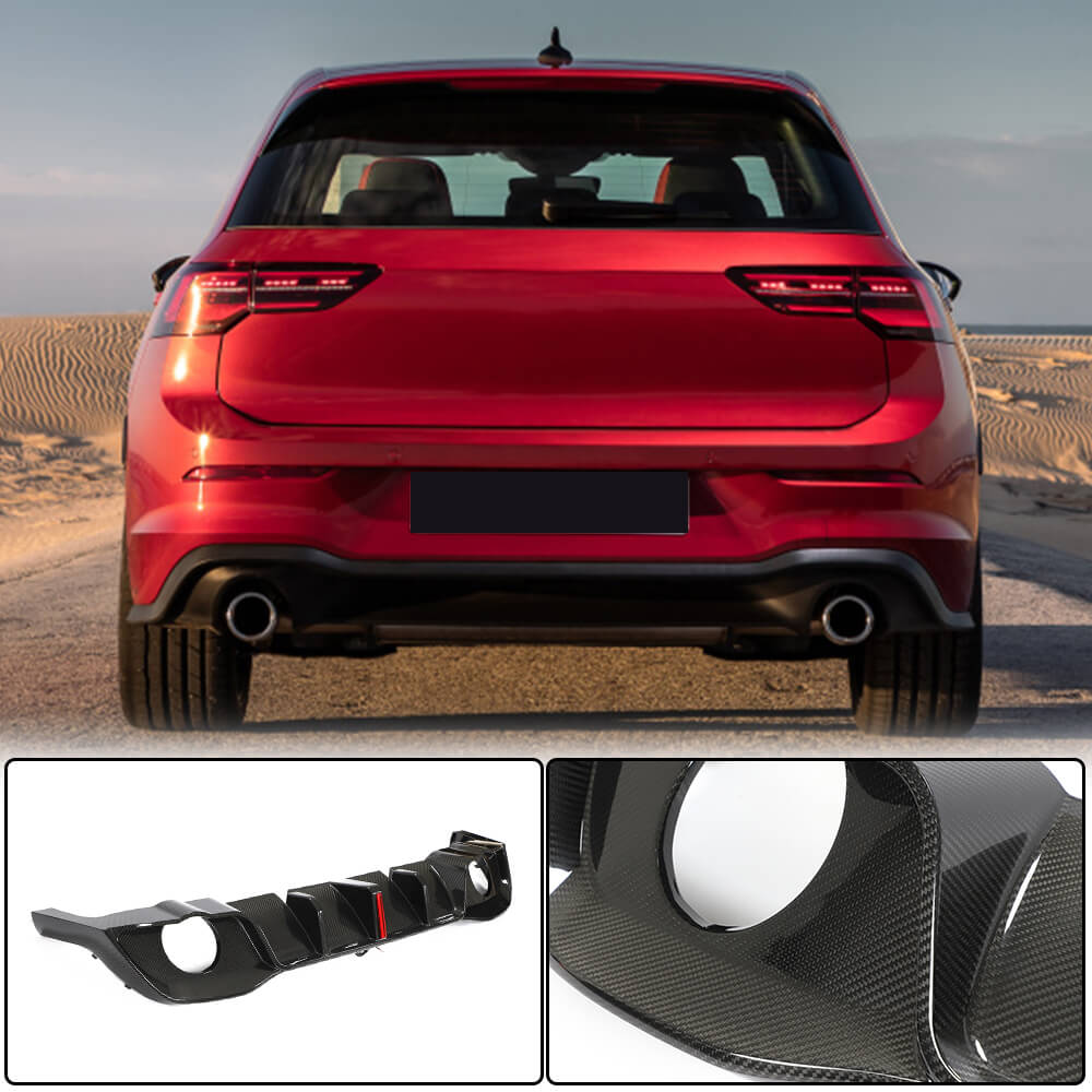 

Rear bumper diffuser (for GTI HB, Dry Carbon) for Volkswagen Golf 8