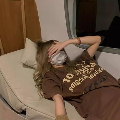 Nadměrné dámské hip-hopové tričko z čisté bavlny - Trendy evropský a americký styl letní top