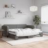 Vidaxl Sofa Rozsuwana, Ciemnoszara, 90X200 Cm, Tkanina