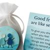 Good Friends Are Like Seaglass Keepsake Gift Sea Glass Art Pocket Hug Token