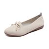 Spring and summer new casual retro literary and artistic style low-top round head mother middle-aged soft-soled single shoes