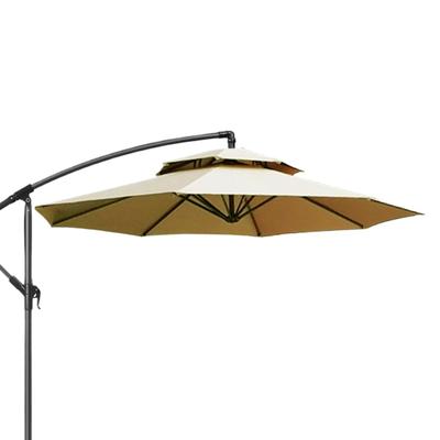 Patio Umbrella Fabric Replacement 8 Ribs Awning Parts 8.8ft Double-layer Parasol Canopy For Backyard Garden Pavilion Swimming