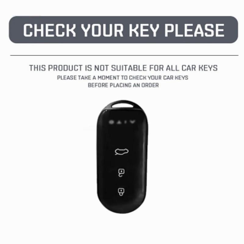 Fashion Genuine Leather Auto Intelligent Key Fob Cover Case Fit For Aito M5 M7 3 Buttons Smart Protective Housing Key Ring Automotive Auto
