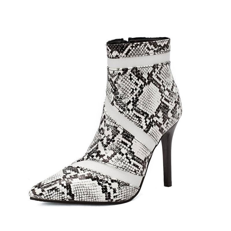 Autumn Winter High Heels Boots Women Pointed Toe Lady Stiletto Female Ankle Booties Fashion Shoes for Women Pumps WSH4732