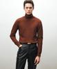 NOIRER Cashmere Cotton Turtleneck (Brown)