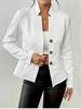 2025 Autumn/Winter White Button Pattern Small Suit Jacket