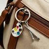 2PCS Palette Keychain with Metal Chain Buckle Keyring Easy Carry Durable Alloy Artistic Palette Shape Key Holder for Art Lovers Bag Charms