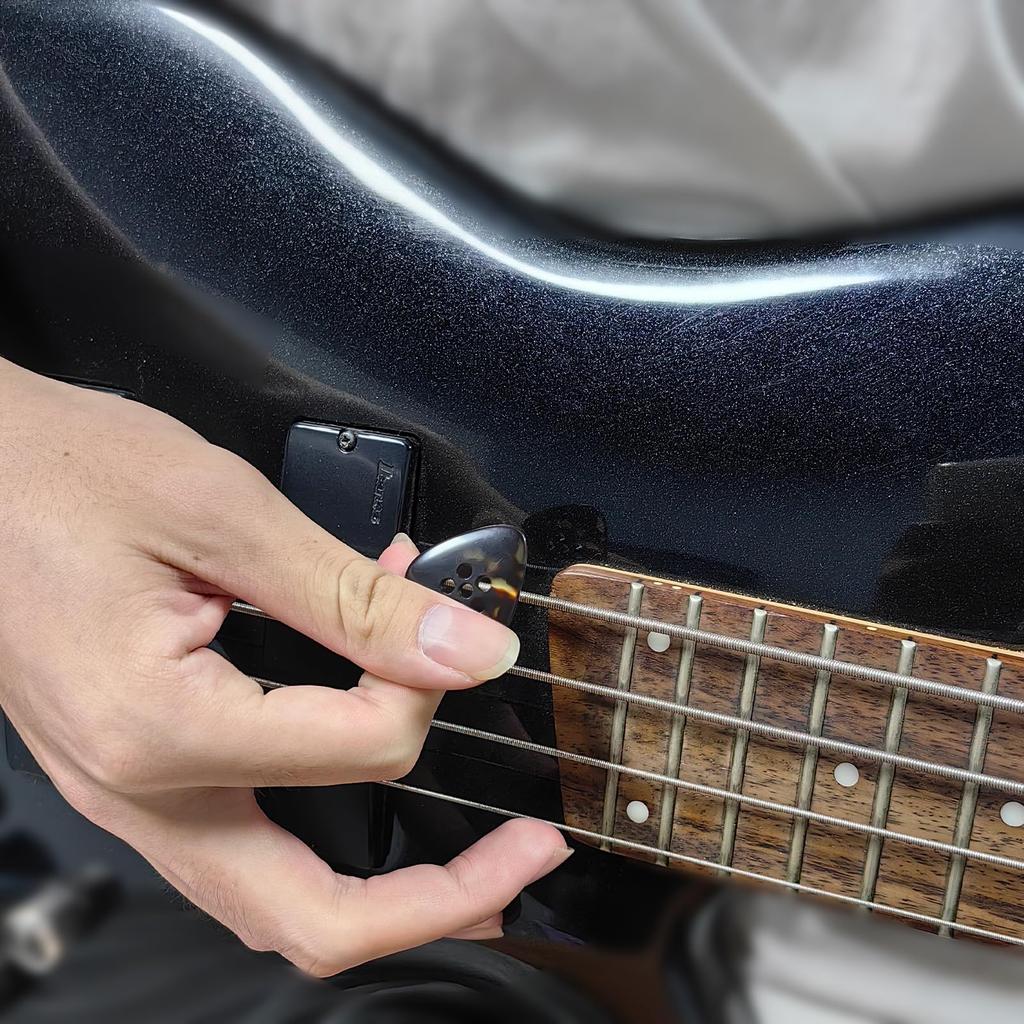 Musiin Premium Handcrafted Fat Tone Picks for Electric and Blues Guitar Jazz-Style Guitar, Bass, Acoustic, Jazz, (Torti 2-Pack)