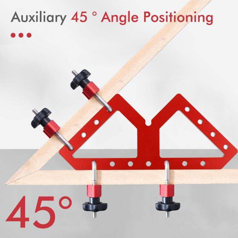 Aluminum Alloy WType Auxiliary Fixture Table Skirt Clamping Square Woodworking Right Angle Clamp Clamping Fixing Clamp