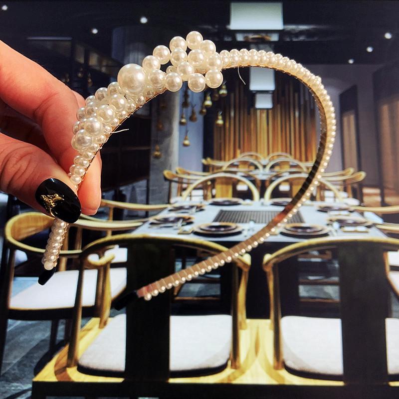 23 Stiluri Bentițe de Păr cu Perle Simulate Femei Accesorii de Păr Coreean Handmade Fundă Floare Cercuri Bandă de Păr Ornamente Nuntă Nou