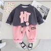 Yihao Spring & Autumn Sweatshirt Set for Boys - Stylish Two-Piece Children’s Wear