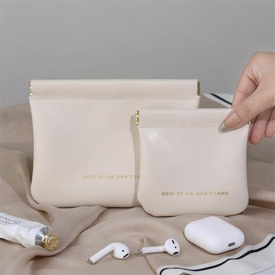 Bolsa de armazenamento de cabo de dados fecha automaticamente Bolsa de mão para fone de ouvido com fio Porta do carregador de energia Envelope vermelho Bolsa de armazenamento portátil