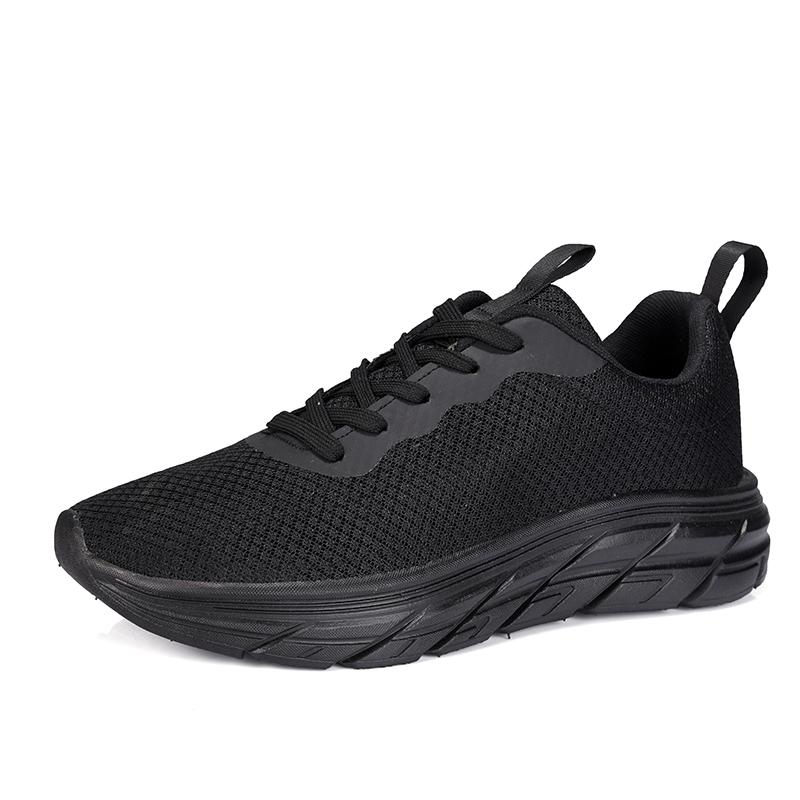 

Дышащие мужские кроссовки на платформе, Нескользящая мужская спортивная обувь, уличные мужские кроссовки для бега, повседневная обувь для треккинга 40 чёрный