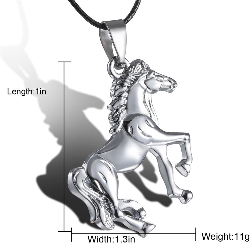 Cute Horse Pendant Necklaces For Women Temperament Rhinestone Horse Animal Clavicle Chain Girls Choker Wedding Party Jewelry