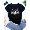 Cute Cat Print Women's T-shirt Casual Short-sleeved Blouse Summer Women's Cartoon Street Wear Y2k Clothing