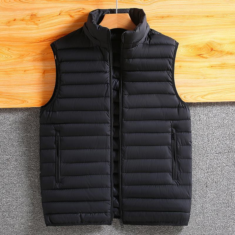 Autumn and Winter New Men's Cotton Waistcoat Removable Cap Shoulder Jacket Large Size Fashion Trend Waistcoat