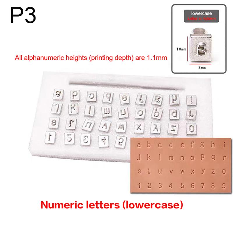 

36Pcs/Set Stainless Steel Alphabet Number Stamp Punch Tools Kit DIY Craft Leathercraft Hole Punching Tools Kit P3