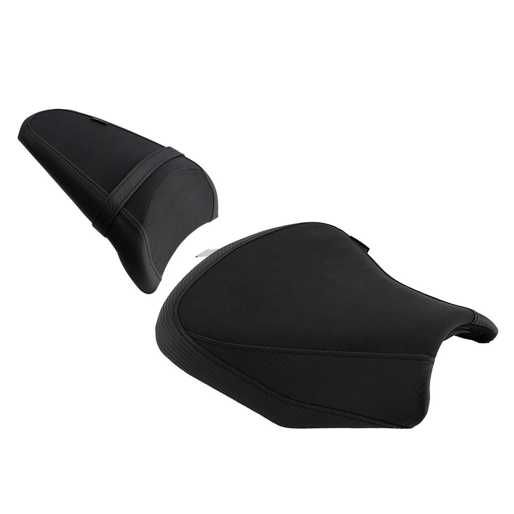 Front&Rear Raider Passenger Cushion Kit Black For Kawasaki Ninja 650 Z650 17-25