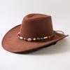 Popolare cappello western da cowboy a tesa larga classico europeo e americano per uomo e donna moda outdoor cappello da cowboy anti-sole cappello jazz