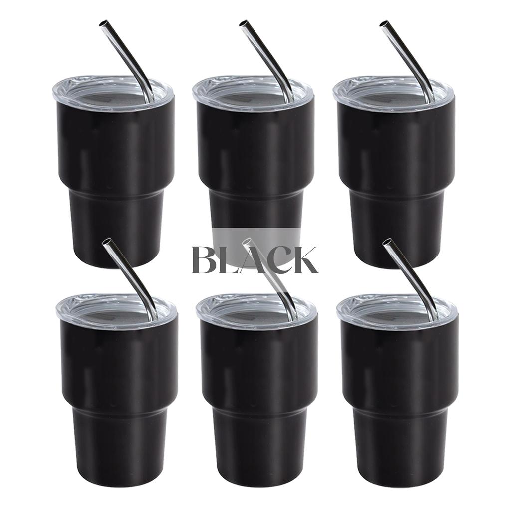 4-24PCS Mini Tumbler with Straw 3oz Wedding Favors Graduation Gifts Double Wall Stainless Steel Cup Sublimation Tumbler for DIY
