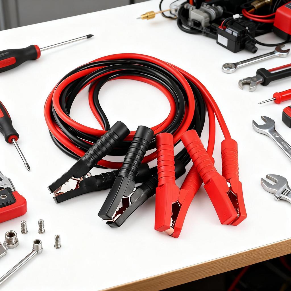 Truck Jumper Cables Copper Thickened Portable Tool Booster Cables For Car Vehicle Truck Auto Winter Travel Outdoor