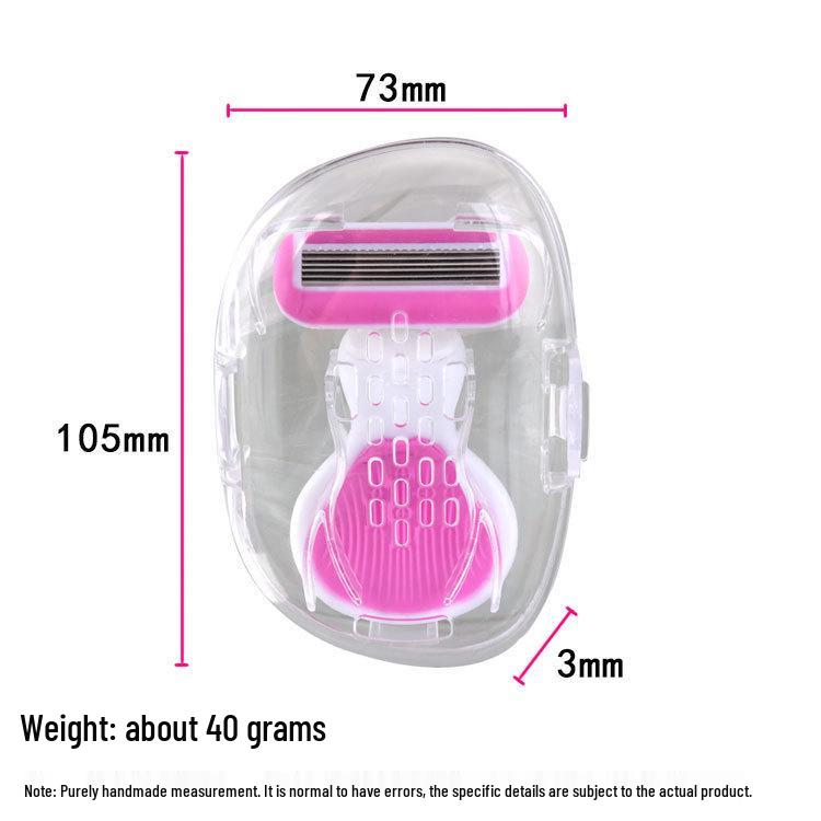 6-Layer Blade Pink Women's Razor for Underarms & Intimate Areas