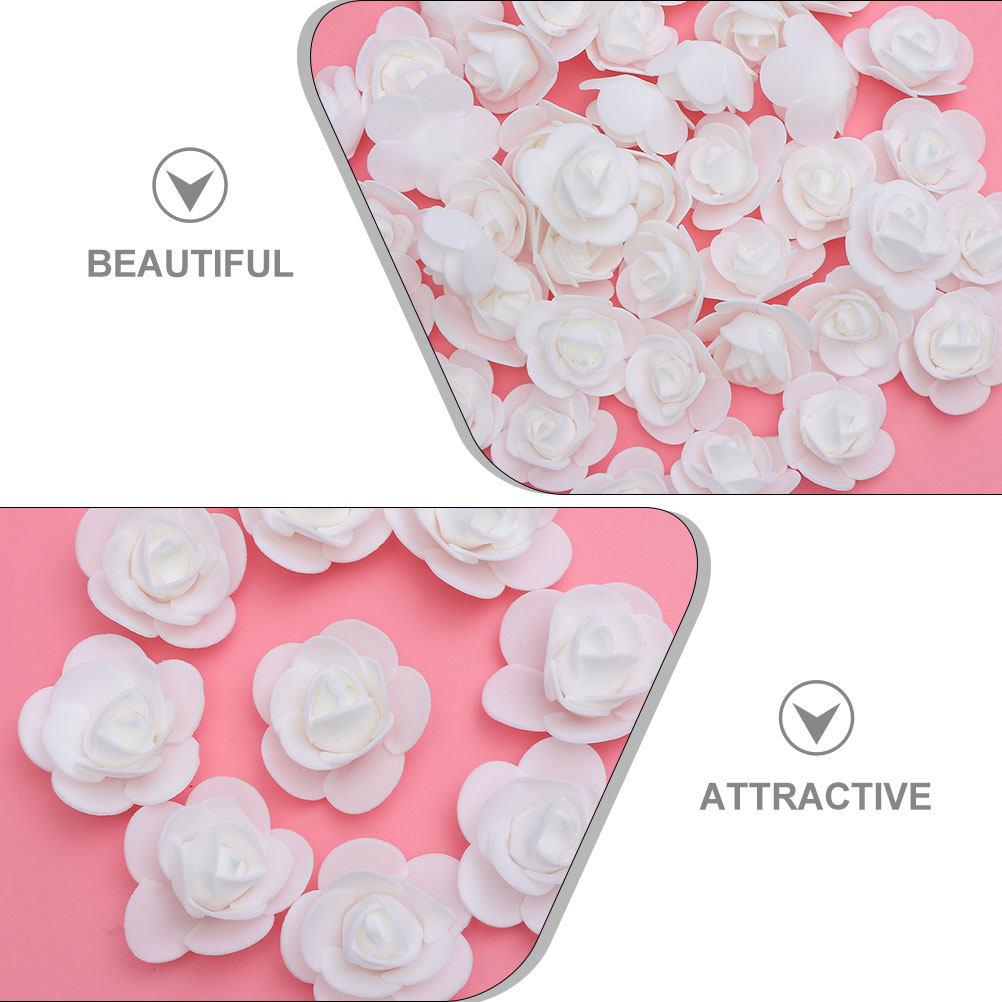 50Pcs Faux Rose Heads Foam Artificial Roses for Wedding Decoration Valentine's Day DIY Craft Flowers Centerpiece Wreath Bouquet