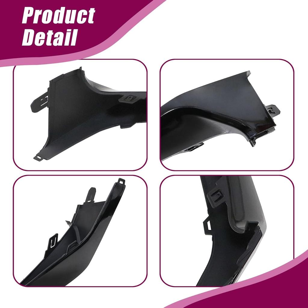 XQSMWF Pair Front Bumper Cover Lower Trim Molding Lip Spoiler Grille, Compatible with Toyota Corolla SE XSE 2020 2021 2022 Replace# 5211302030