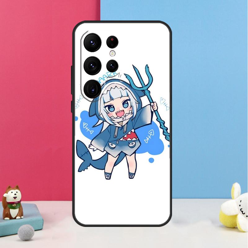 Gawr Gura Hololive Anime Case For Samsung Galaxy S26 S23 Ultra S20 S21 S22 S24 S25 Plus S10 S25 FE Back Cover Shell
