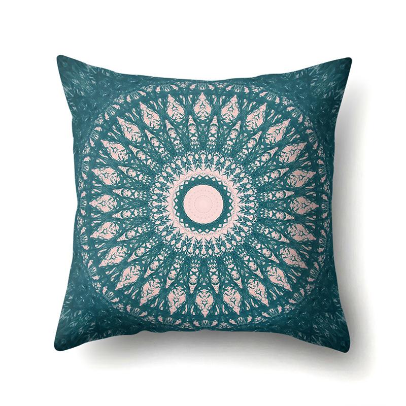 Nordic Bohemian Ethnic Style Polyester Pillow Case Car Decoration Home Printed Bedside Pillow Case