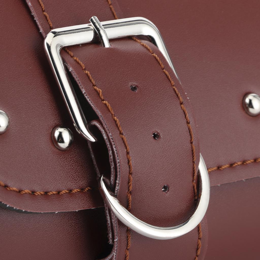   Motorcycle Bag PU Leather Saddlebag Motorbike Roll Luggage Motor Replacement