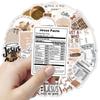 10/30/50pcs Bohemia Style Jesus and Coffee Motivational Phrases Stickers Vintage Art Graffiti Sticker DIY Notebook Guitar Laptop