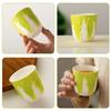 Cabbage Design Ceramic Tea Cup 130ml Chinese Style Porcelain Kung Fu Teaware Outdoor Portable Tea Cup Porcelain Teacup