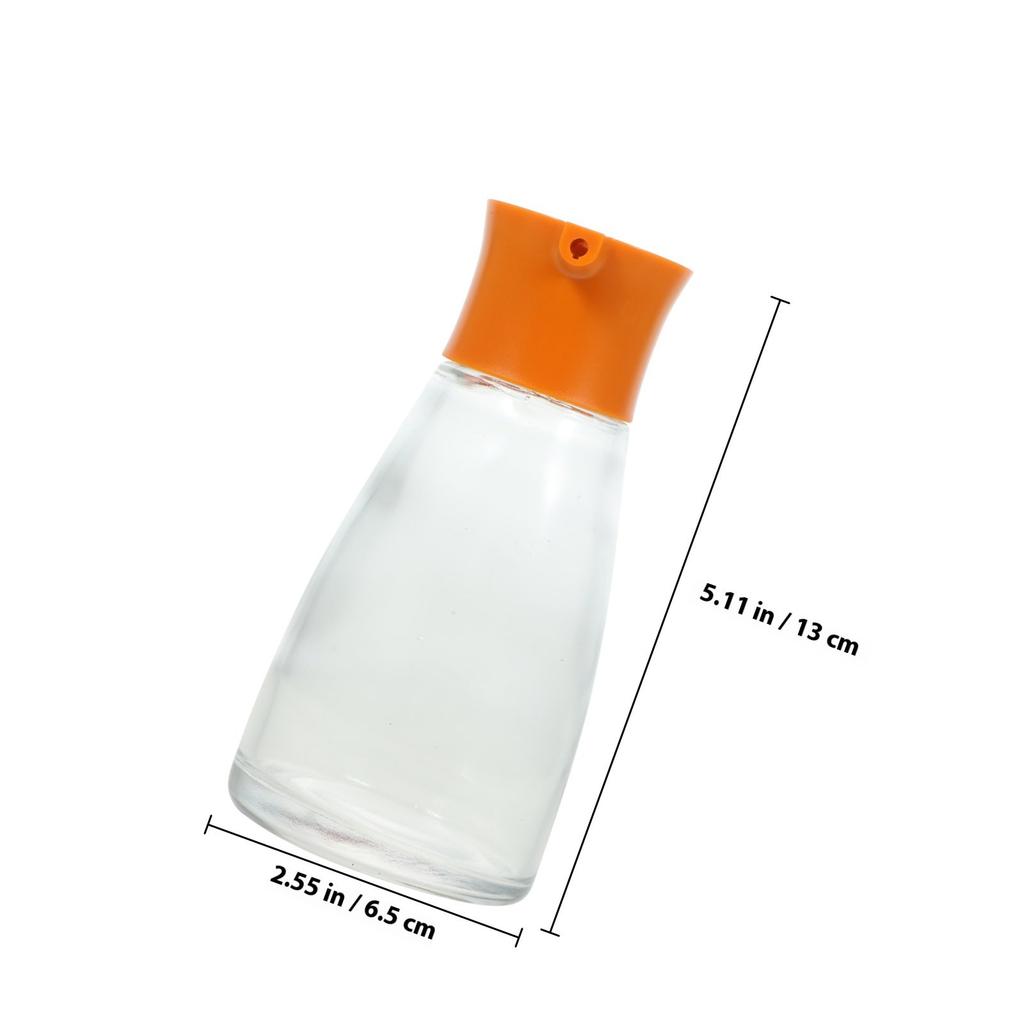Glass Oil Pot Storage Bottle Black Kitchen Seasoning Bottle Easy Clean Sauce Container for Home Restaurant Oil Pot