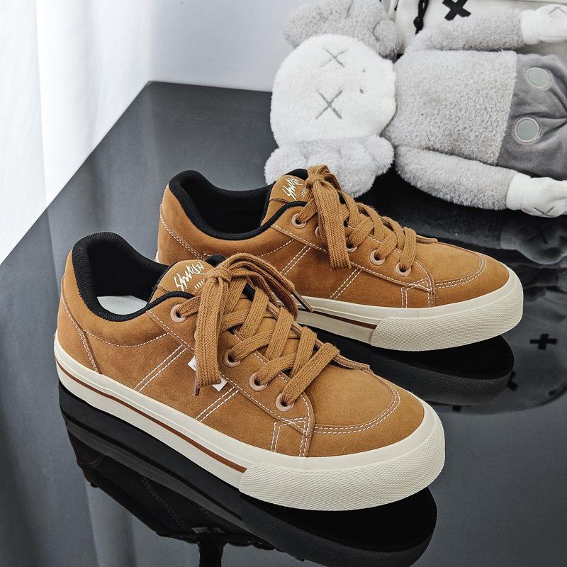 

Мужские низкие кеды для скейтборда Новая мода Замшевые повседневные туфли Удобные Нескользящие Износостойкие Кроссовки Дизайнерская мужская обувь 39