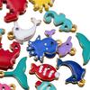 20pcs Stainless Steel Cute Marine Dolphin Octopus Crab Fish Tail Starfish Charms Necklace Earring Pendant for DIY Jewelry Making