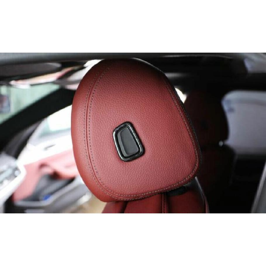 For BMW 5 Series G30 Carbon Fiber 18-2022 Seat Headrest Button Frame Cover Trim