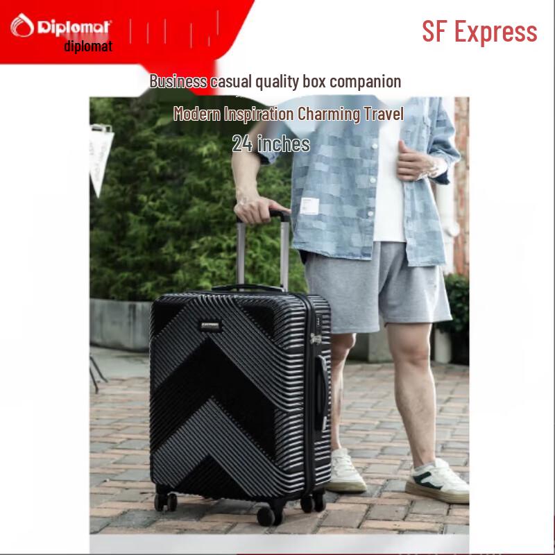 Diplomat DS-13100 PC TSA Hardshell Luggage 24-inch