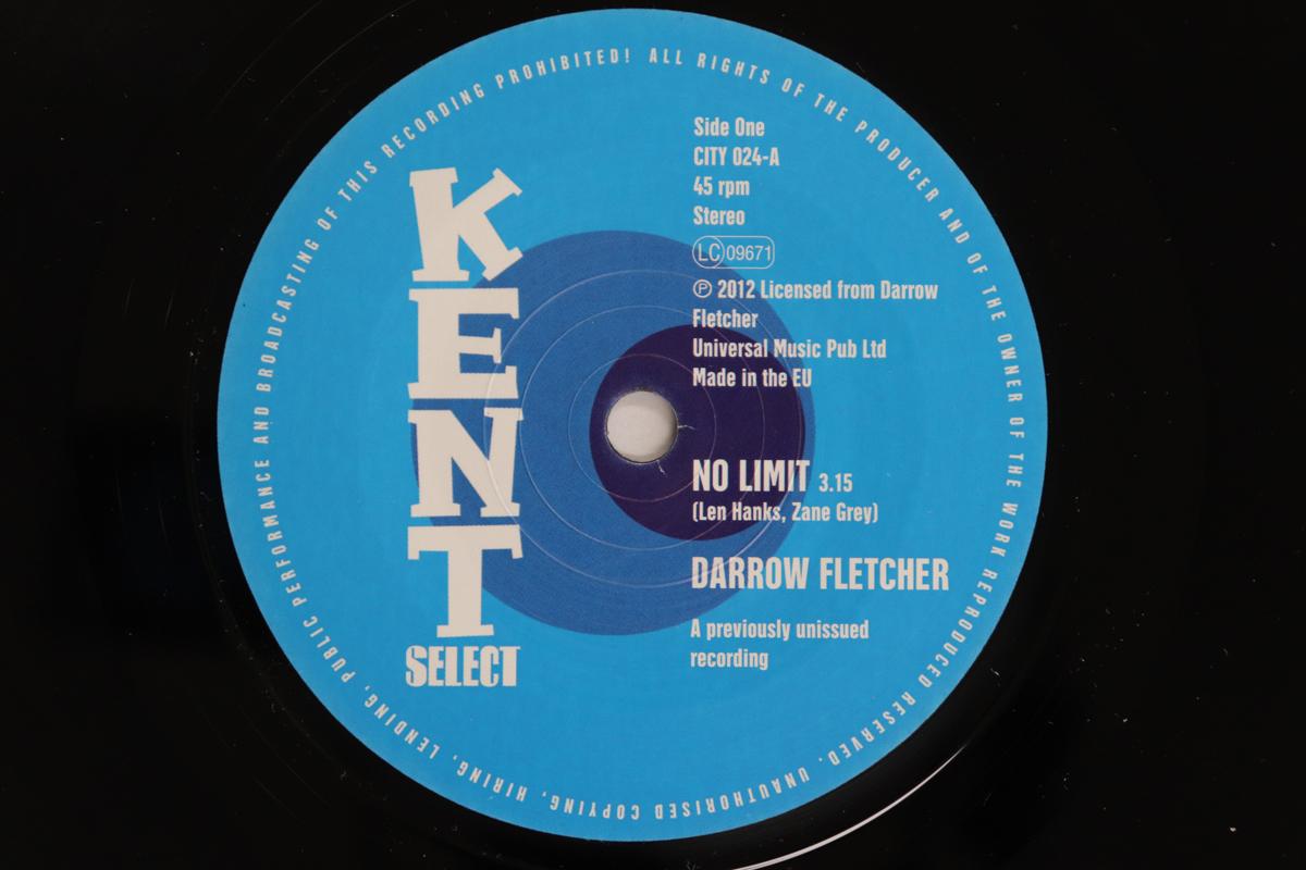 

7-дюймовая пластинка DARROW FLETCHER No Limit Что я без тебя Y CITY024 KENT SELECT 2012 UK SoulFunk Б/У