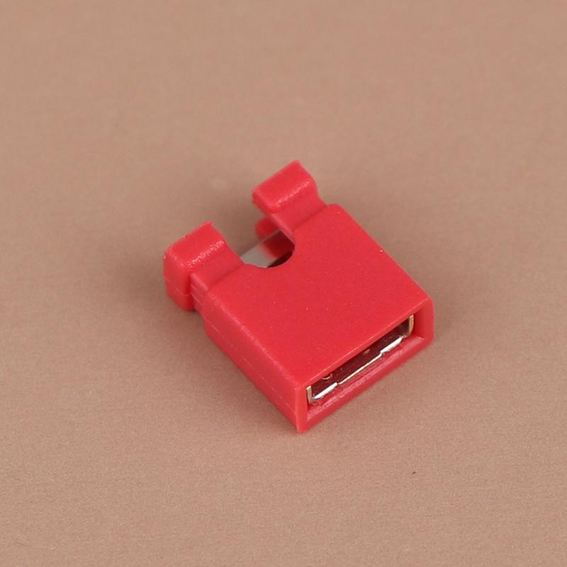 100Pcs Pitch Jumper Shorted Cap & Headers & Wire Housings 2.54Mm Shunt Shorting Block Pin Connector Cap
