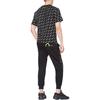 Evisu SS20 All Over Logo Print T-Shirt Men Tops Black 2ESGNM0TS610XX