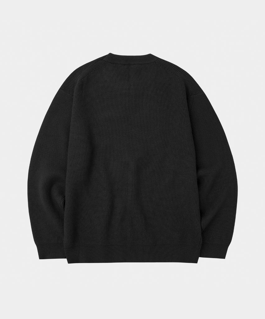 LETTERCOMO Essential Hazzi Round Knit Black